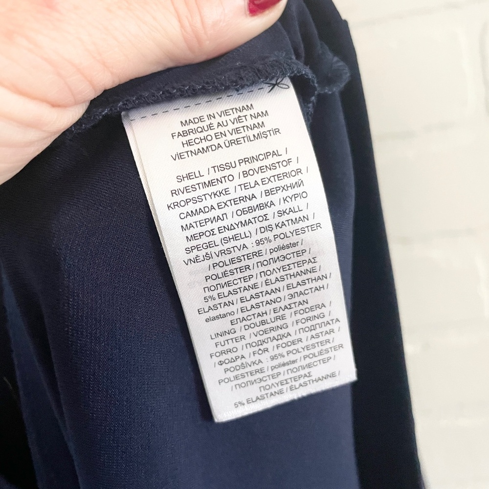 Ralph Lauren Classic Navy Wrap Dress RL size 22 (equivalent to Laura Plus 20) - Picture 13 of 15